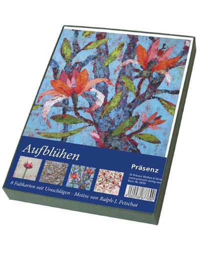Aufblühen: 8 Faltkarten B6 mit Umschlag