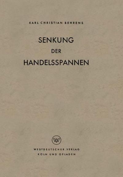 Senkung der Handelsspannen