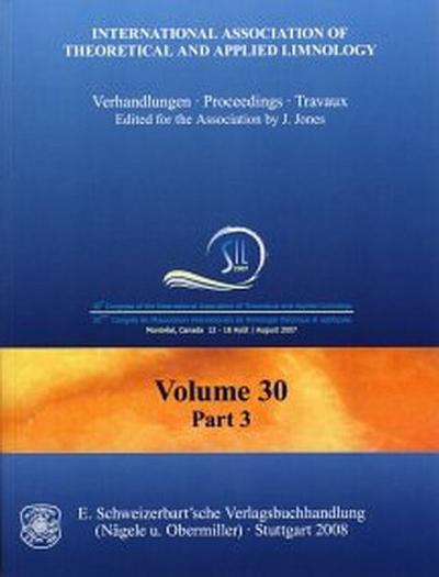 30th Congress of the International Association of Theoretical and Applied Limnology, Montreal, Canada, August 12-18, 2007