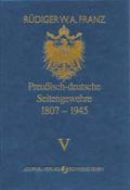 Preussisch-deutsche Seitengewehre 1807-1945 Band V