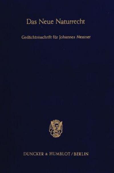 Das Neue Naturrecht.