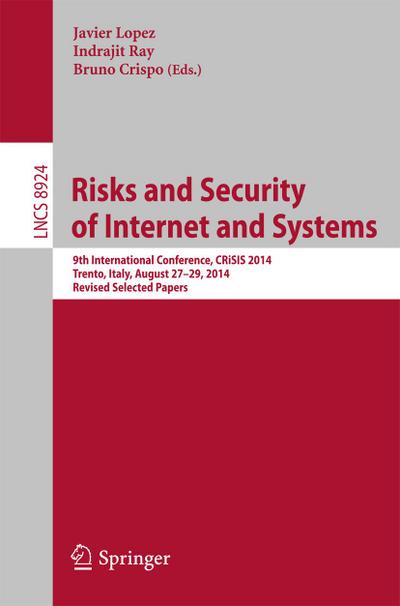 Risks and Security of Internet and Systems