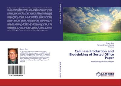 Cellulase Production and Biodeinking of Sorted Office Paper