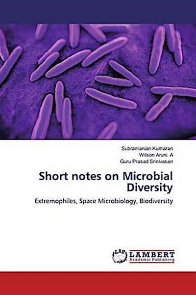 Short notes on Microbial Diversity