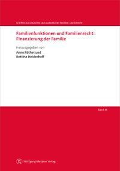 Familienfunktionen und Familienrecht: Finanzierung der Familie