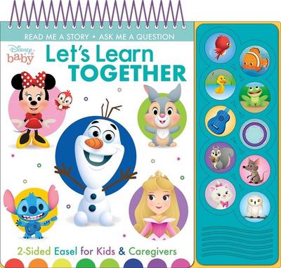 Disney Baby: Let’s Learn Together 2-Sided Easel for Kids & Caregivers Sound Book
