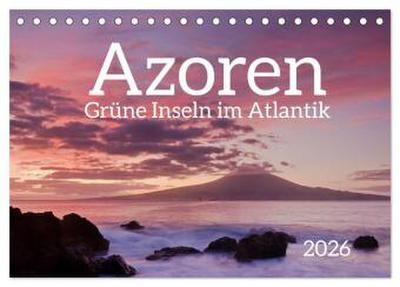 Azoren - Grüne Inseln im Atlantik 2026 (Tischkalender 2026 DIN A5 quer), CALVENDO Monatskalender