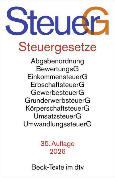 Steuergesetze. SteuerG