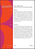 ZGMTH - Zeitschrift der Gesellschaft für Musiktheorie, 10. Jahrgang 2013