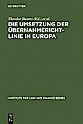 Die Umsetzung der Übernahmerichtlinie in Europa