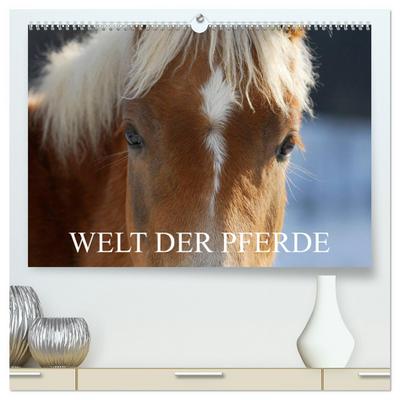 Welt der Pferde (hochwertiger Premium Wandkalender 2024 DIN A2 quer), Kunstdruck in Hochglanz