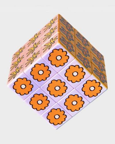 Art Cube - Flower Pop Puzzle Game Cube with Artistic Patterns