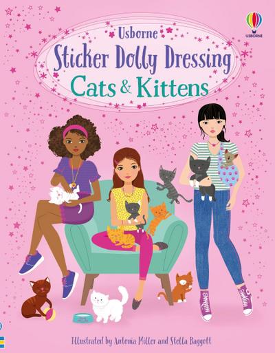Sticker Dolly Dressing Cats and Kittens
