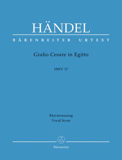 Julius Cäsar in Ägypten HWV 17, Klavierauszug. Giulio Ceare in Egitto, Vocal Score