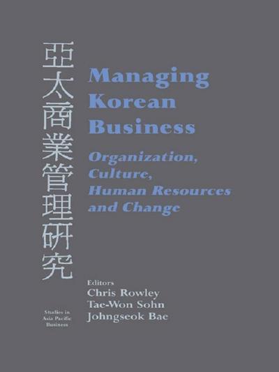 Managing Korean Business