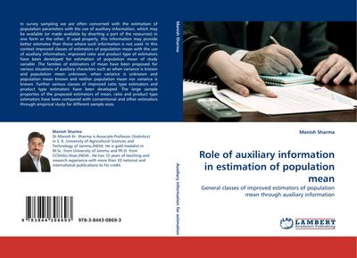 Role of auxiliary information in estimation of population mean