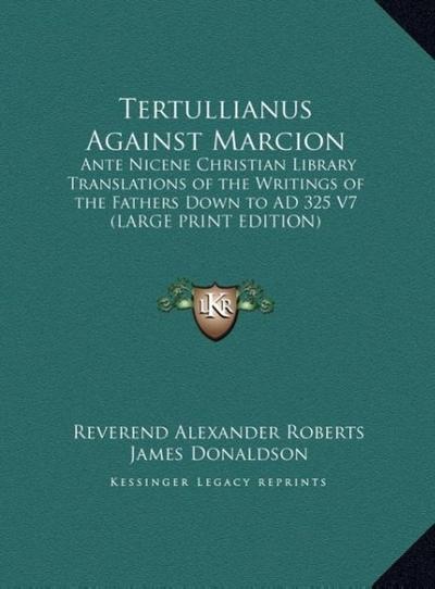 Tertullianus Against Marcion