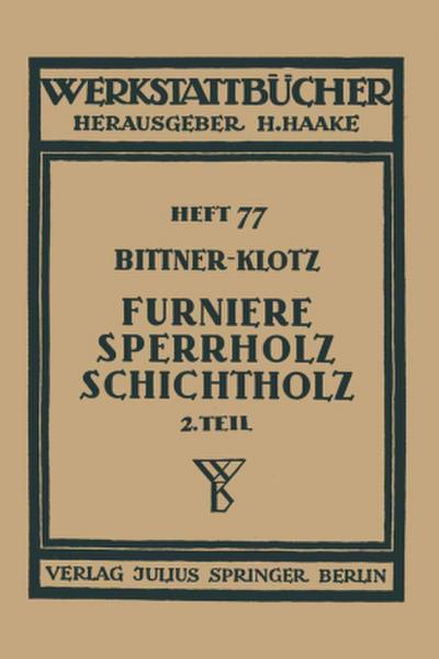 Furniere - Sperrholz Schichtholz