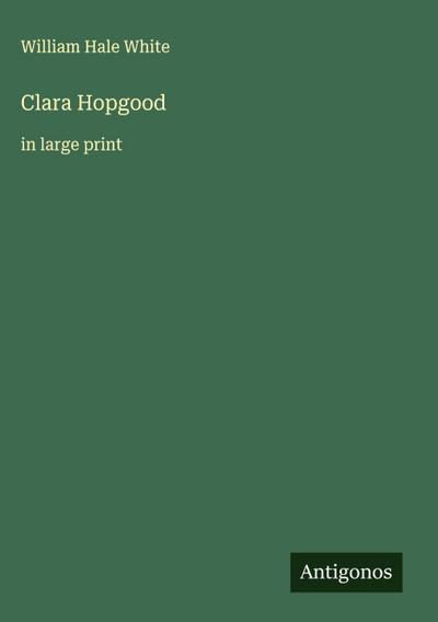 Clara Hopgood