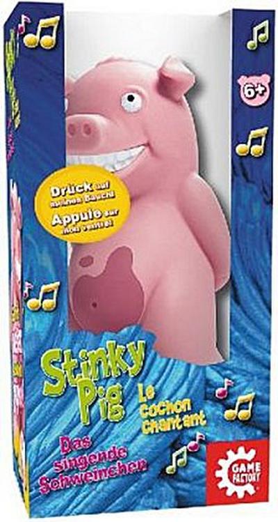 GAMEFACTORY 646173 Stinky Pig, das singende Schweinchen, lustiges Partyspiel für Kinder und Erwachsene