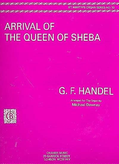 Arrival of the Queen of Shebafor organ