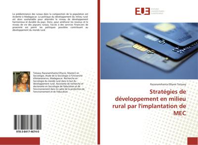 Stratégies de développement en milieu rural par l’implantation de MEC