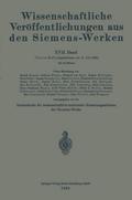 Wissenschaftliche Veröffentlichungen aus den Siemens-Werken