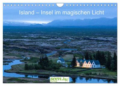Island - Insel im magischen Licht (Wandkalender 2025 DIN A4 quer), CALVENDO Monatskalender
