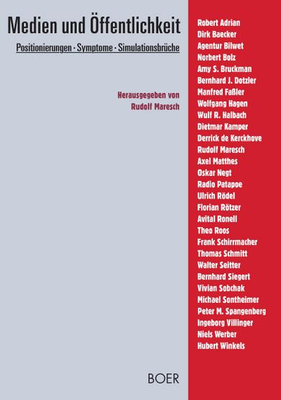 Medien und Öffentlichkeit: Positionierungen, Symptome, Simulationscrashes