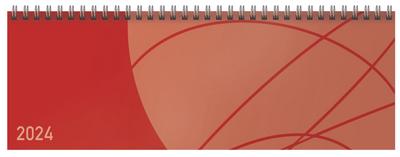 Tischquerkalender Professional Colourlux rot 2024