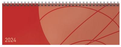 Tischkalender quer Professional Colourlux 2024 rot