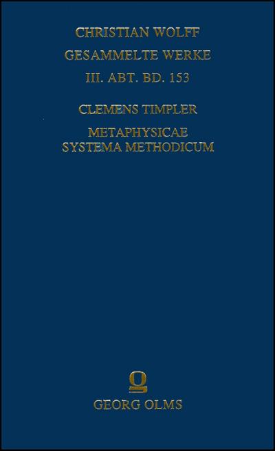 Metaphysicae systema methodicum