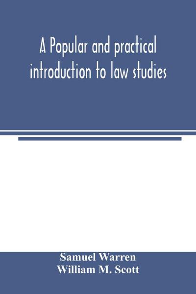 A popular and practical introduction to law studies