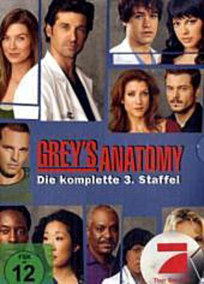 Grey’s Anatomy, Die jungen Ärzte. Staffel.3, 7 DVDs