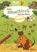Mein Rätselblock mit der Maus - Dinos