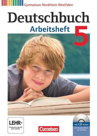 Deutschbuch Gymnasium - Nordrhein-Westfalen: 5. Schuljahr - Arbeitsheft mit Lösungen und Übungs-CD-ROM
