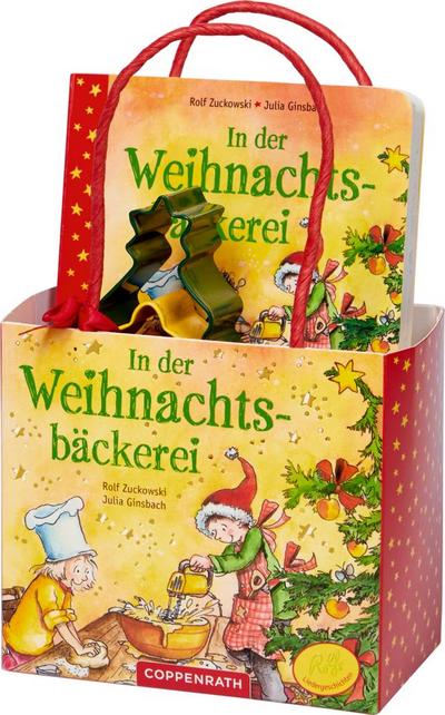 In der Weihnachtsbäckerei: Geschenkset: Buch mit Ausstechförmchen