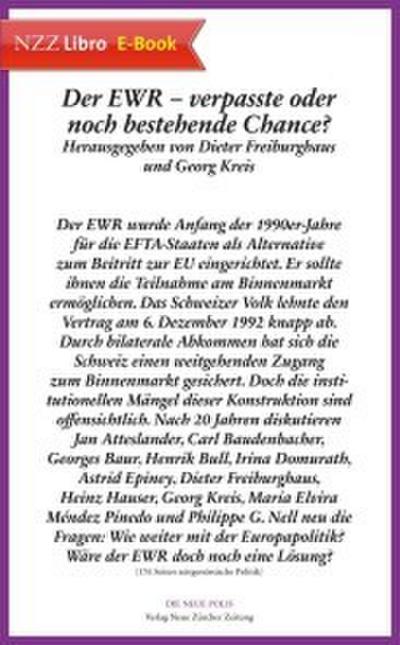Der EWR - verpasste oder noch bestehende Chance?