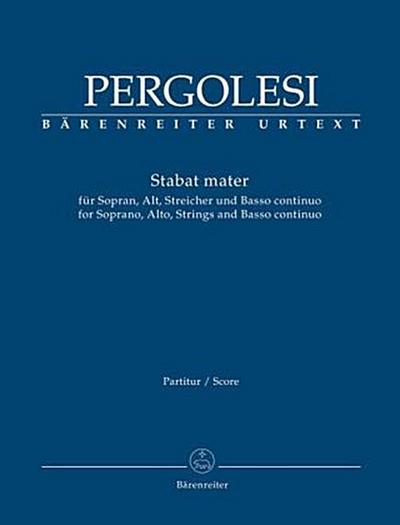 Stabat mater, Partitur