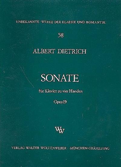 Sonate op.19 für Klavier zu4 Händen