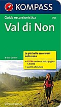 Val di Non, italienische Ausgabe: Wanderführer mit Tourenkarten und Höhenprofilen