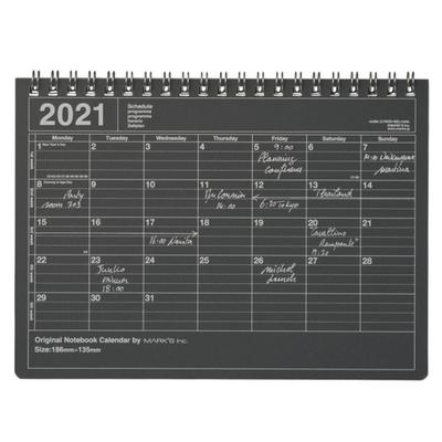 MARK’S 2021 Tischkalender S // Black