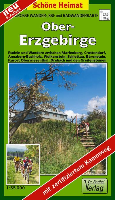 Große Wander-, Ski- und Radwanderkarte Obererzgebirge
