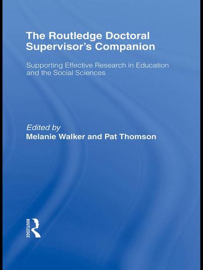 The Routledge Doctoral Supervisor’s Companion