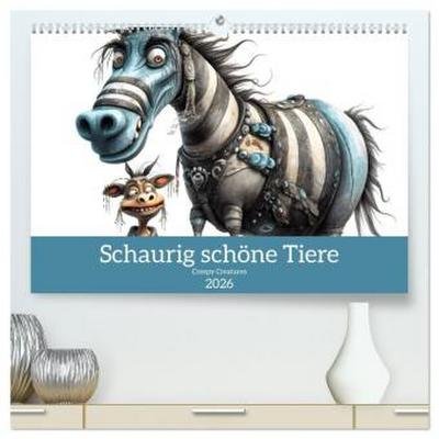 Creepy Creatures (hochwertiger Premium Wandkalender 2026 DIN A2 quer), Kunstdruck in Hochglanz