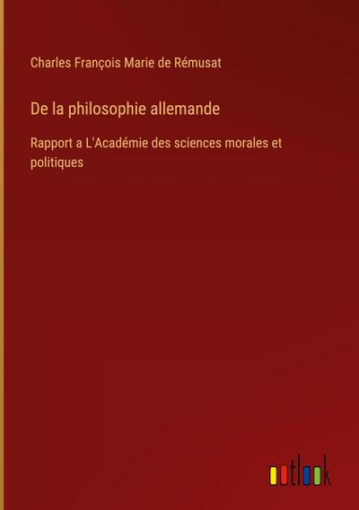 De la philosophie allemande