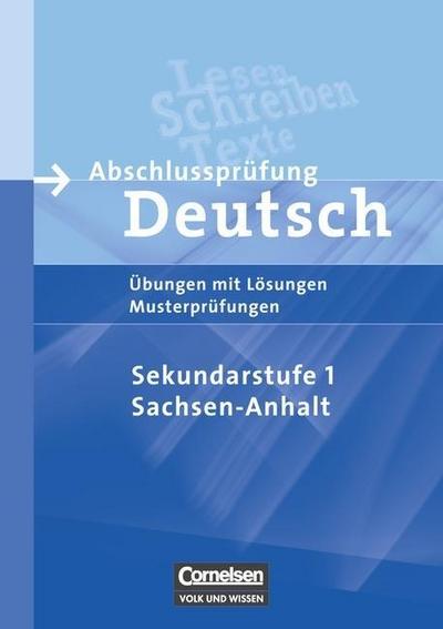 Abschlussprüfung Deutsch Sekundarstufe I Sachsen-Anhalt