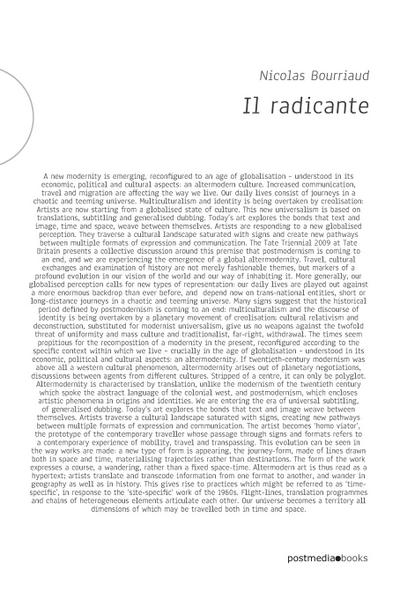 Il radicante. Per un’estetica della globalizzazione