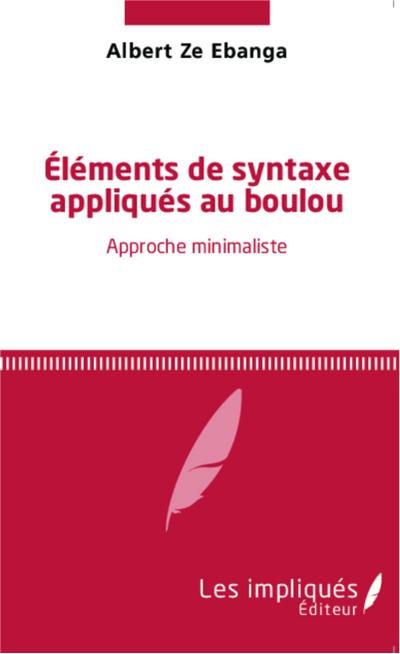 Eléments de syntaxe appliqués au boulou