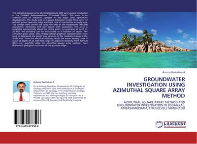 Groundwater investigation using Azimuthal square Array method